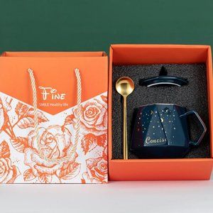 Christmas coffee cup gift box(Diamond starry Sky)